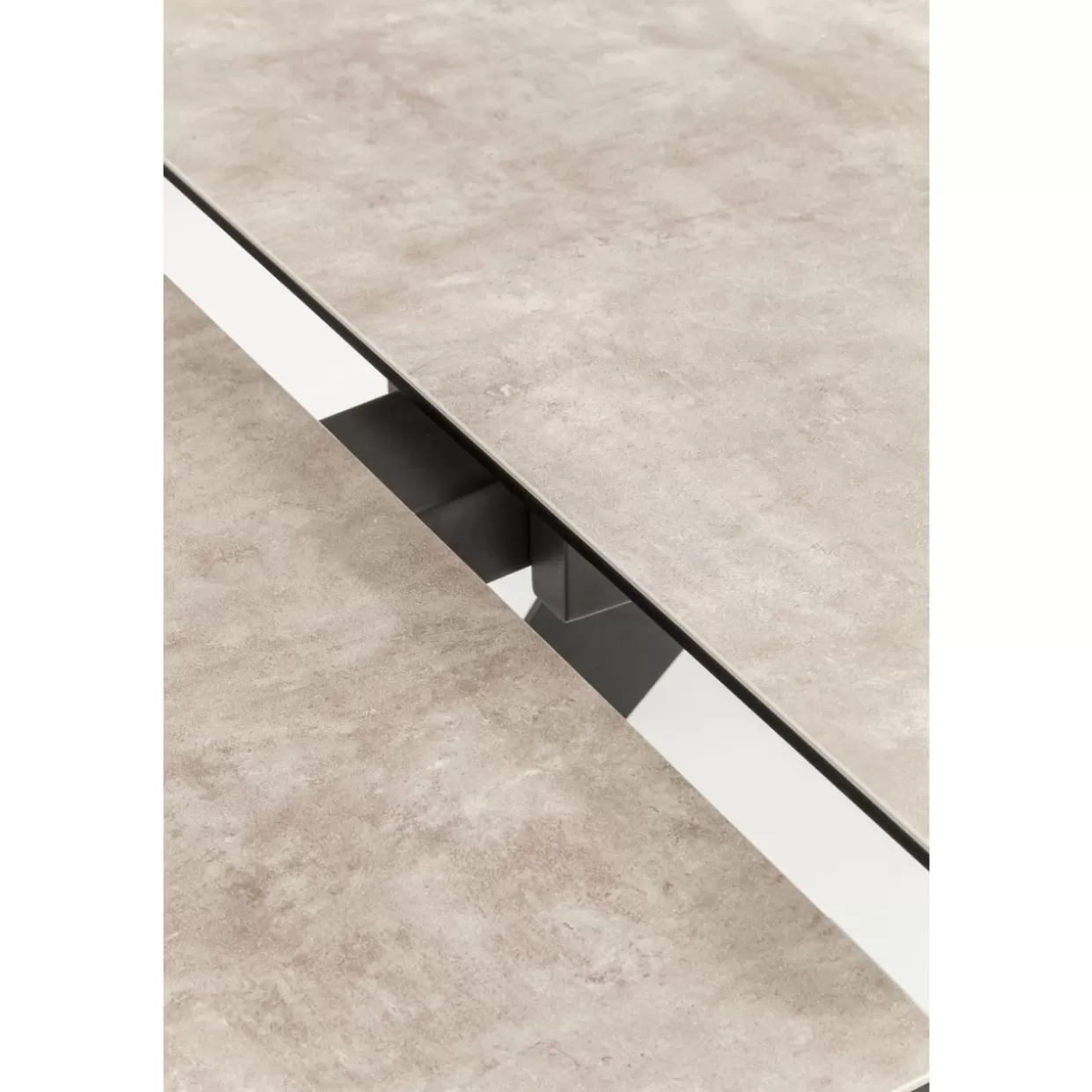 KARE Design - Tavolo Estensibile Amsterdam in Tonalità Scura, Elegante Design 160 cm (Estendibile 40+40) x 90 cm