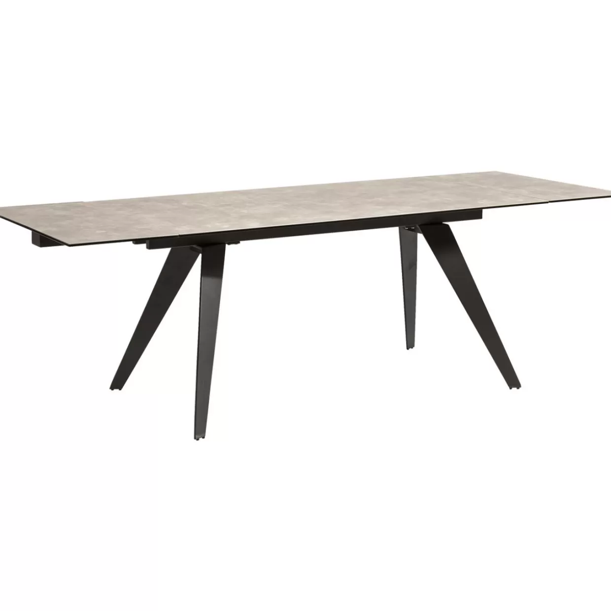 KARE Design - Tavolo Estensibile Amsterdam in Tonalità Scura, Elegante Design 160 cm (Estendibile 40+40) x 90 cm