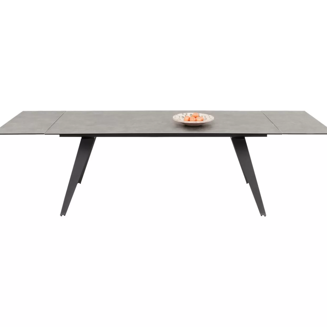 Tavolo estraibile design Amsterdam in tonalità scura - KARE Design con dimensioni generose 200 cm (espansione 45+45) x 100 cm
