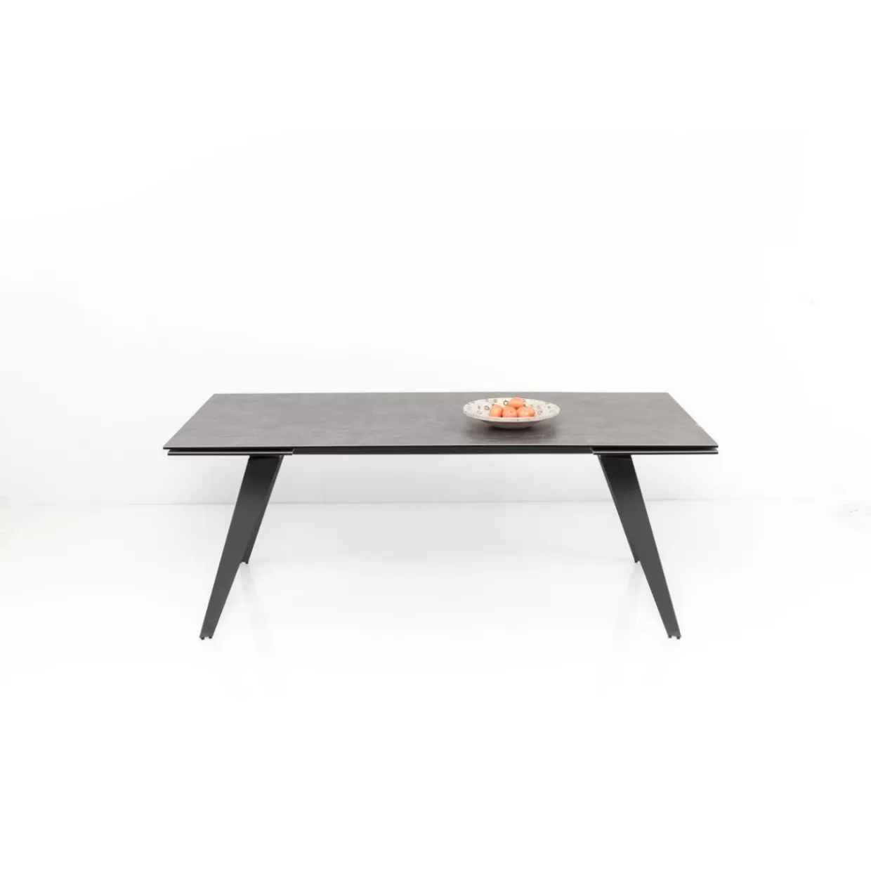 Tavolo estraibile design Amsterdam in tonalità scura - KARE Design con dimensioni generose 200 cm (espansione 45+45) x 100 cm