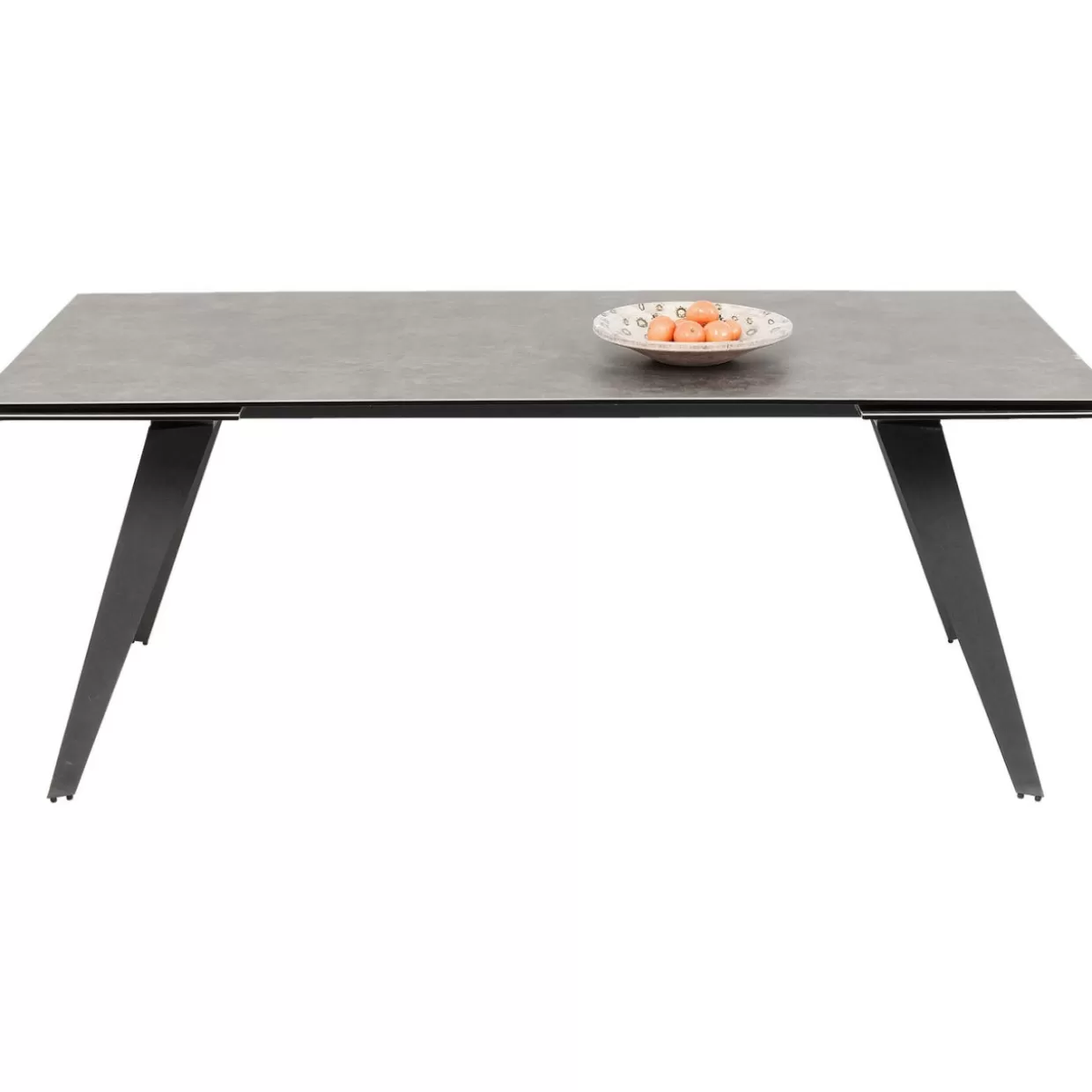 Tavolo estraibile design Amsterdam in tonalità scura - KARE Design con dimensioni generose 200 cm (espansione 45+45) x 100 cm