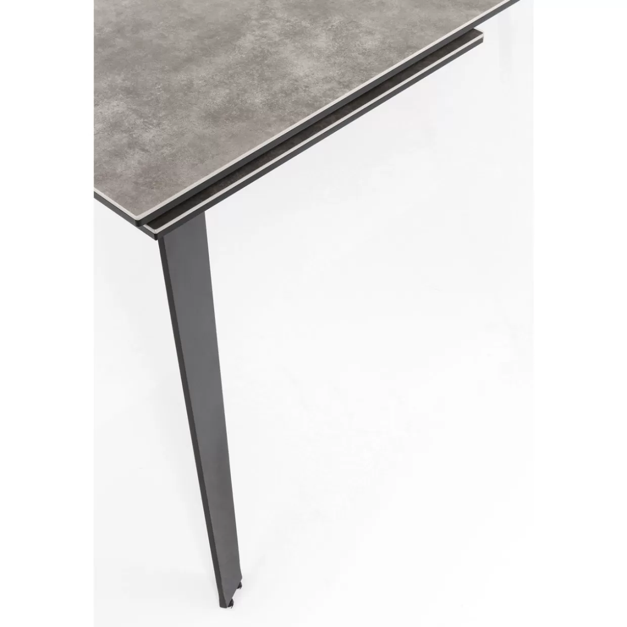 Tavolo estraibile design Amsterdam in tonalità scura - KARE Design con dimensioni generose 200 cm (espansione 45+45) x 100 cm
