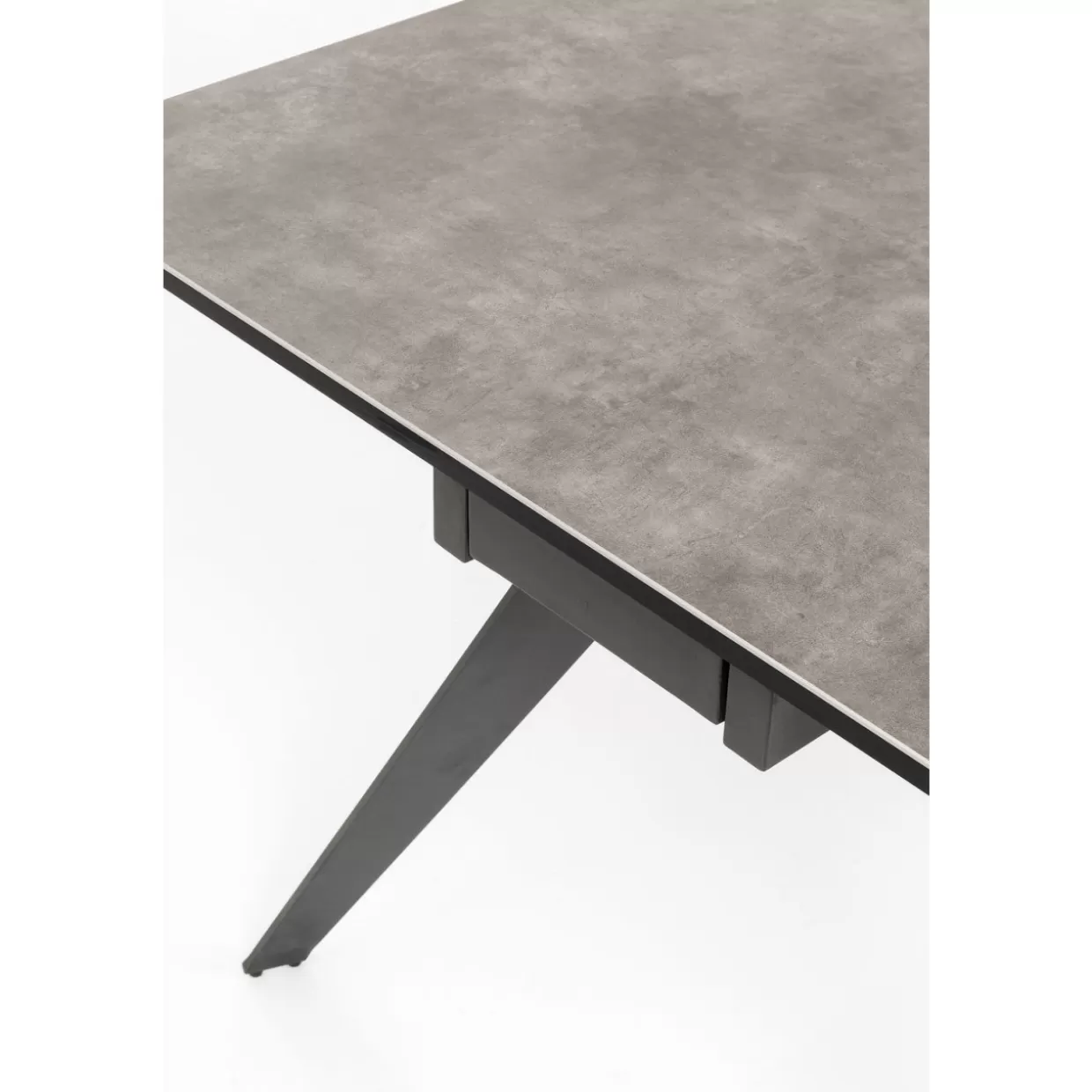 Tavolo estraibile design Amsterdam in tonalità scura - KARE Design con dimensioni generose 200 cm (espansione 45+45) x 100 cm