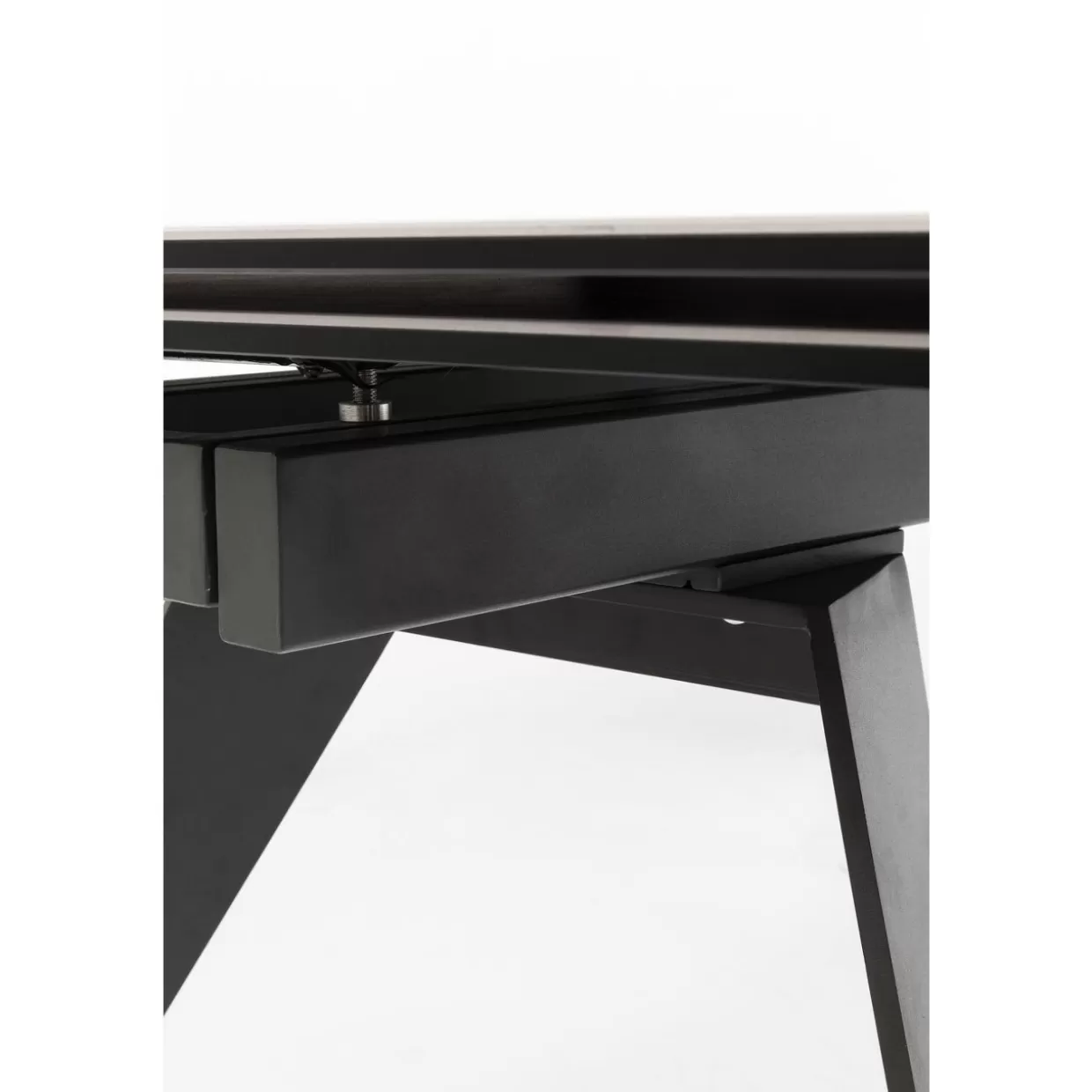 Tavolo estraibile design Amsterdam in tonalità scura - KARE Design con dimensioni generose 200 cm (espansione 45+45) x 100 cm