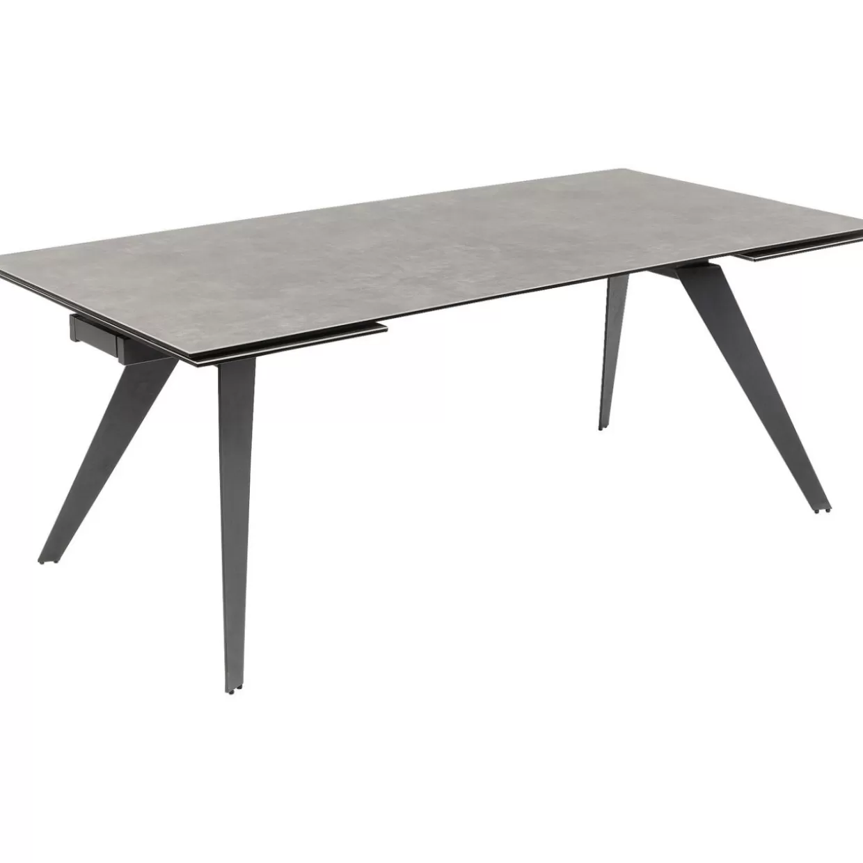 Tavolo estraibile design Amsterdam in tonalità scura - KARE Design con dimensioni generose 200 cm (espansione 45+45) x 100 cm