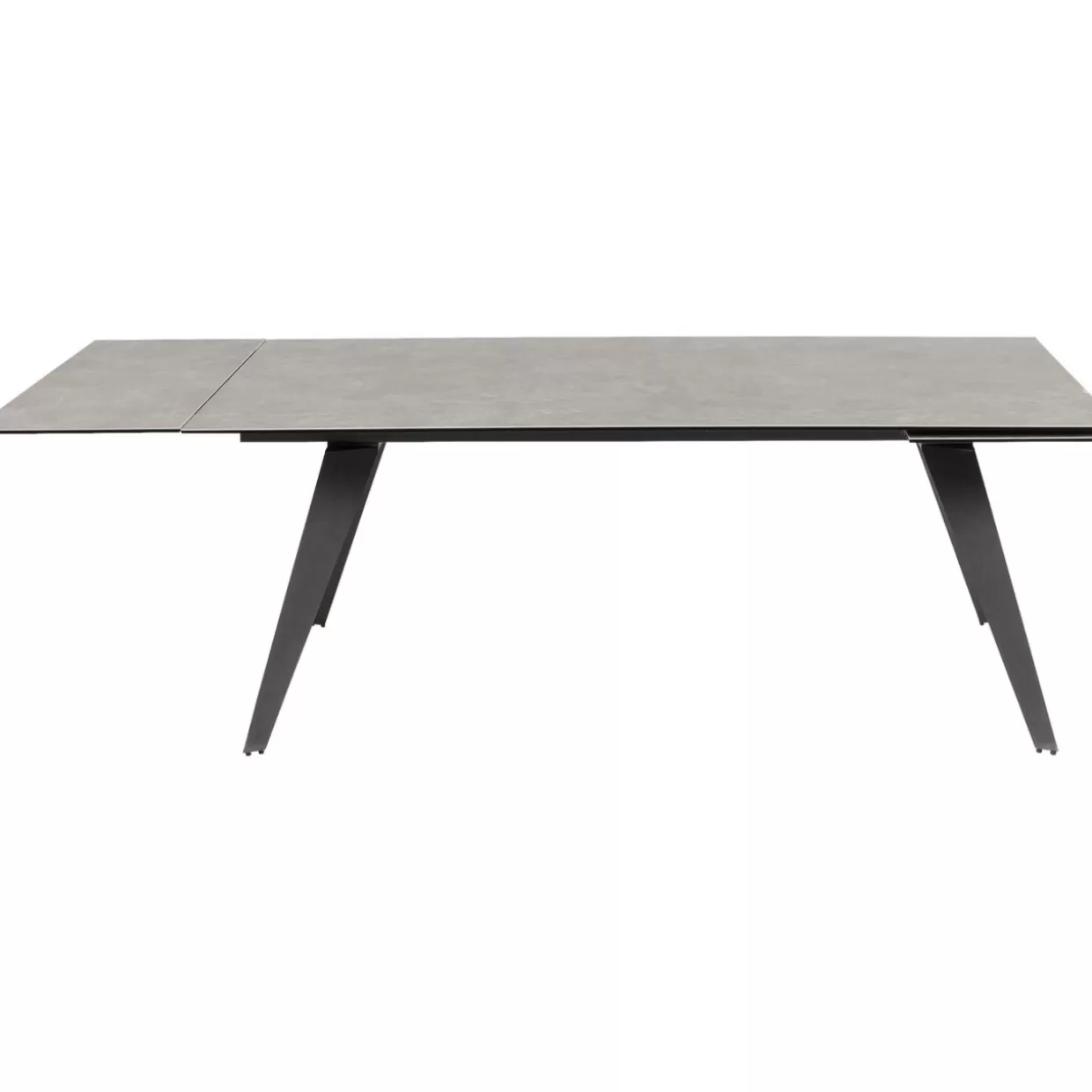 Tavolo estraibile design Amsterdam in tonalità scura - KARE Design con dimensioni generose 200 cm (espansione 45+45) x 100 cm