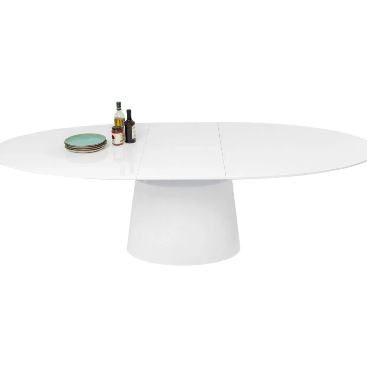 Tavolo Estraibile Moderno Benvenuto KARE Design in Bianco, Dimensioni Regolabili 200-250x110 cm - Per Pranzi Comodi e Intrattenimento