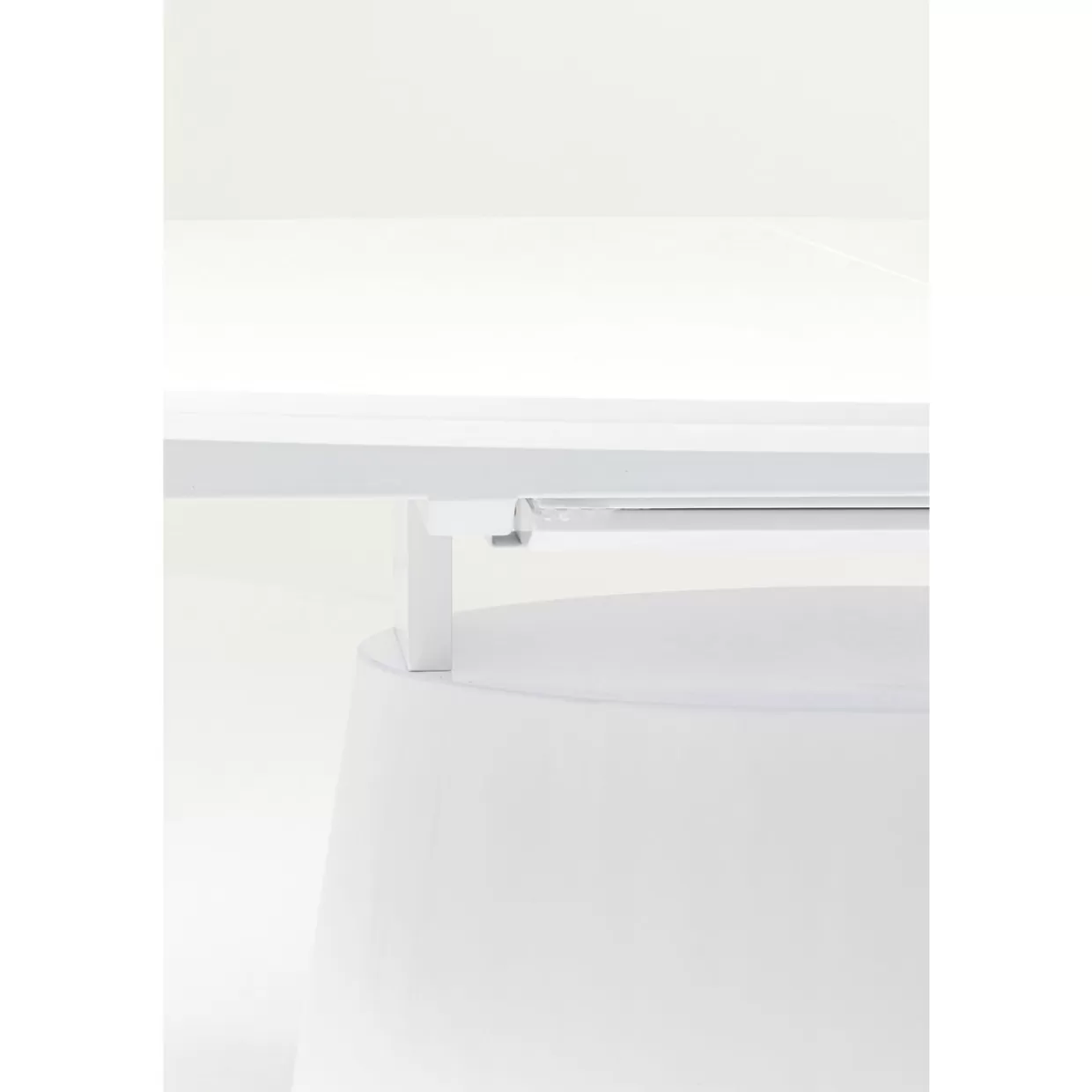 Tavolo Estraibile Moderno Benvenuto KARE Design in Bianco, Dimensioni Regolabili 200-250x110 cm - Per Pranzi Comodi e Intrattenimento