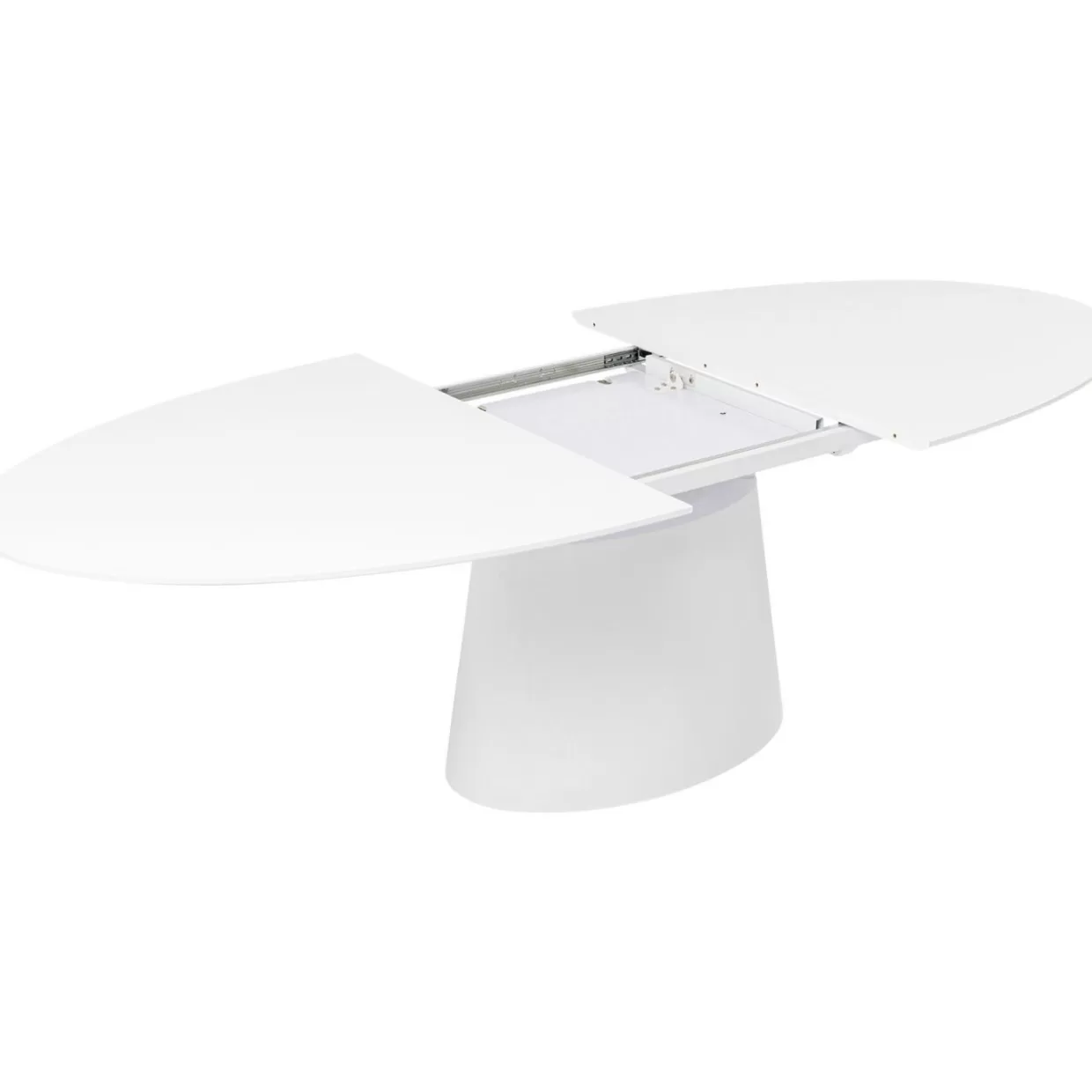 Tavolo Estraibile Moderno Benvenuto KARE Design in Bianco, Dimensioni Regolabili 200-250x110 cm - Per Pranzi Comodi e Intrattenimento