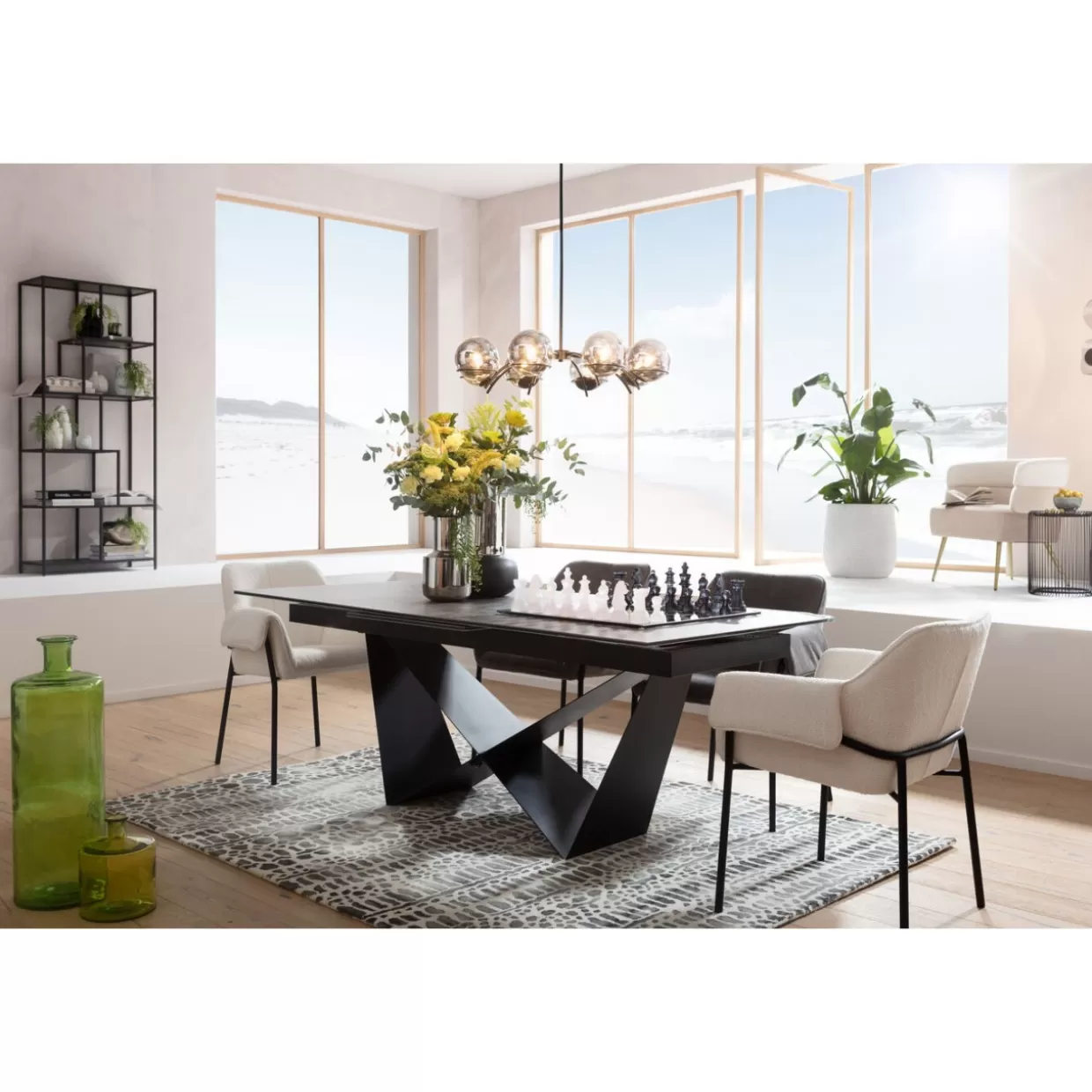 Tavolo Estensibile Connesso KARE Design | Elegante e Funzionale, Larghezza Regolabile da 200 a 260 cm x 100 cm