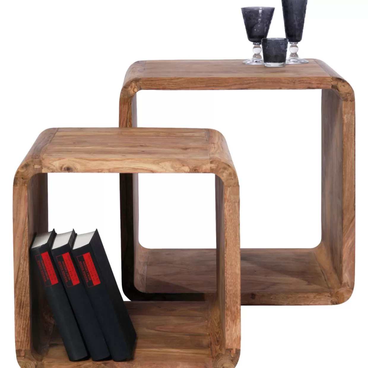 KARE Design - Scaffale Elegante Cuben Square, Design Moderno con Finiture Autentiche (Set di 2 Pezzi)