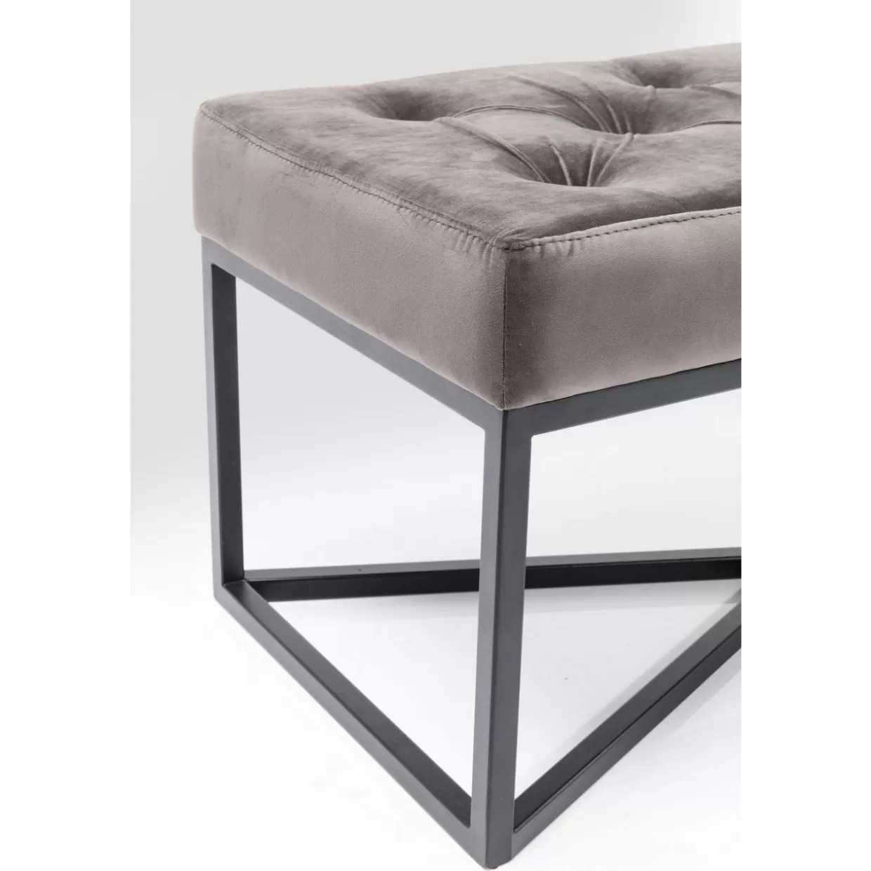 Panchina Design Crossover Grigio Antracite e Nero - 150x40 cm per Interni ed Esterni KARE