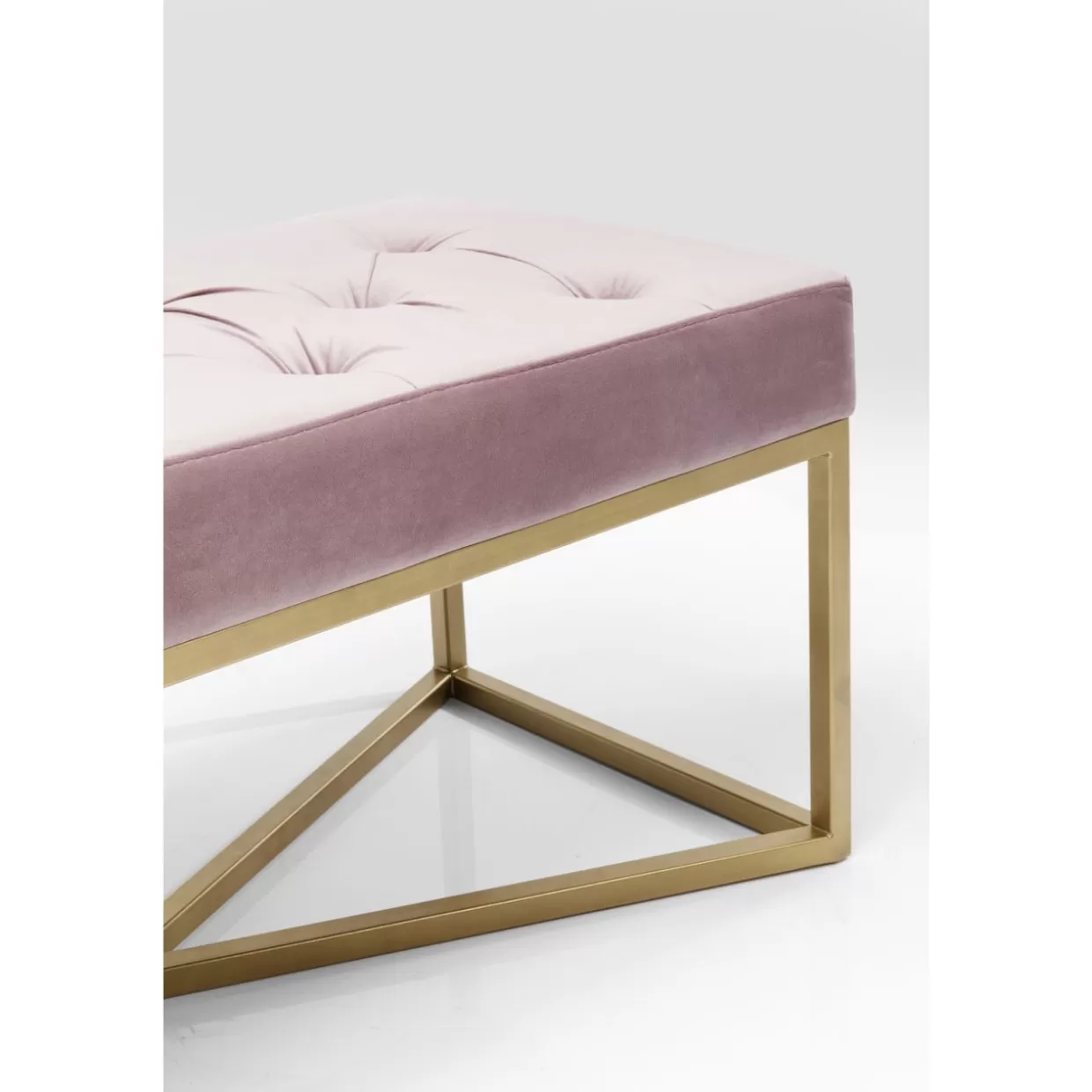 Panche Moderne in Rame Rosa, 90x40 cm - Linea Crossover per Soggiorno o Giardino | Design Funzionale KARE