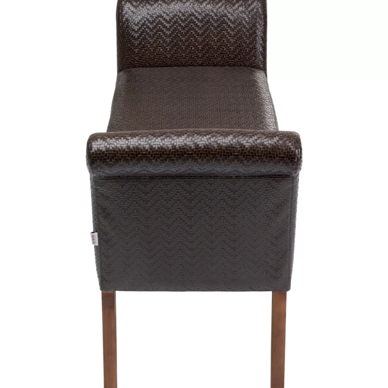 Panche Moderne KARE Design - Linea Motley con Rivestimento in Tessuto Marrone Naturale, Ideali per Interni