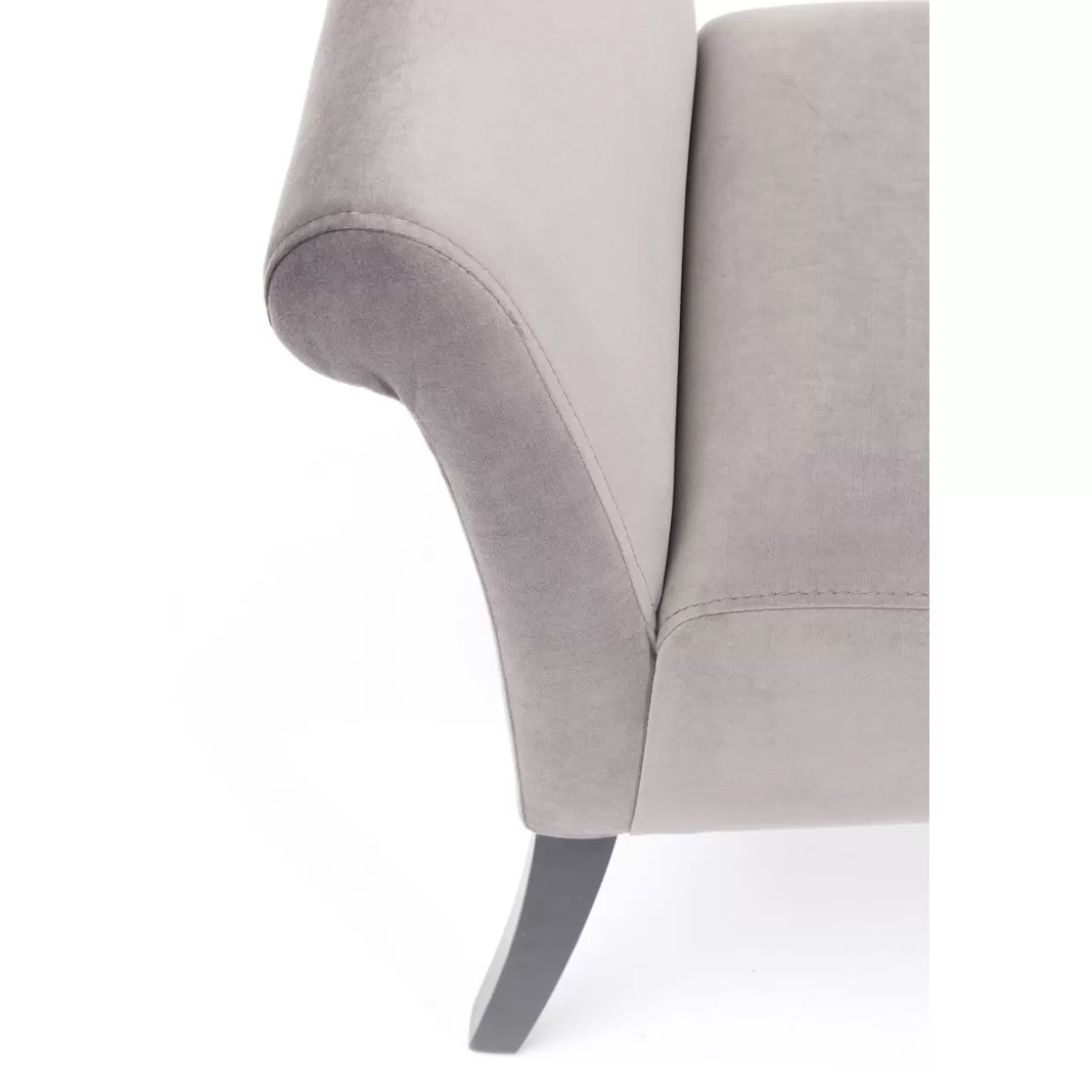 Panche Moderne Design KARE | Rivestimento in Velluto Motley Grigio Argento, Linea Contemporanea per Interni