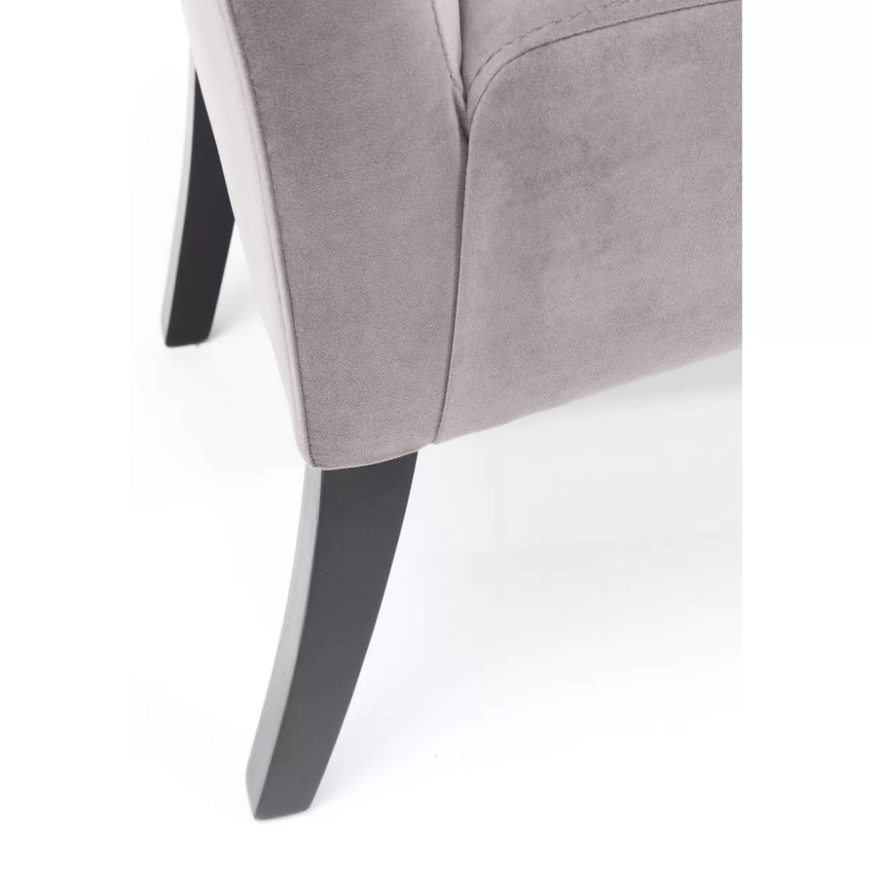 Panche Moderne Design KARE | Rivestimento in Velluto Motley Grigio Argento, Linea Contemporanea per Interni
