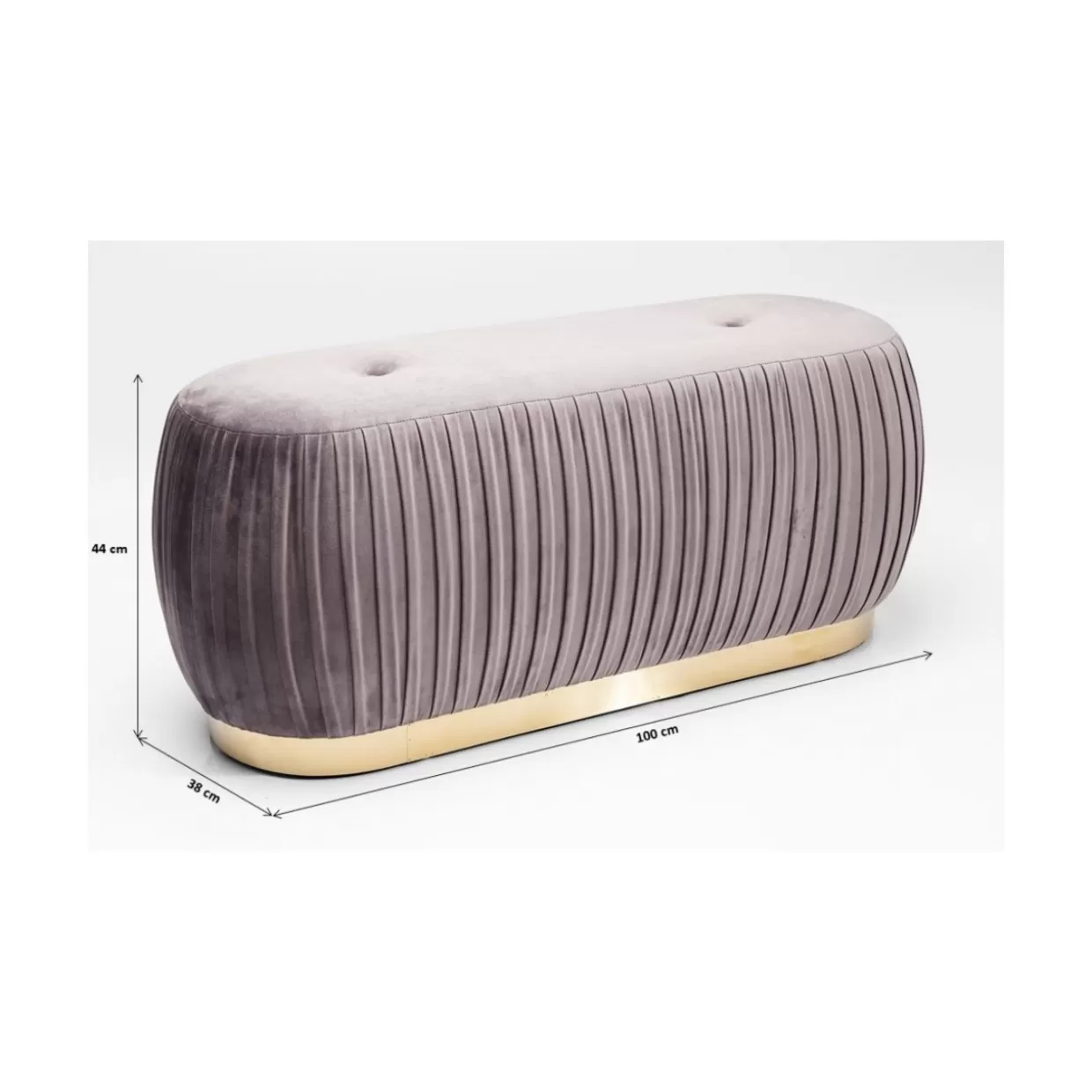 Panchina Moderna Pigalle 100cm | Design Contemporaneo con Struttura in Legno - Arreda il Tuo Soggiorno con KARE Design