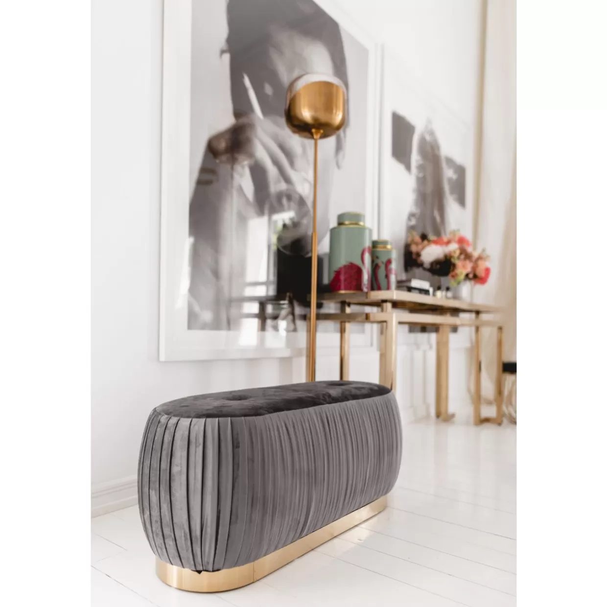 Panchina Moderna Pigalle 100cm | Design Contemporaneo con Struttura in Legno - Arreda il Tuo Soggiorno con KARE Design