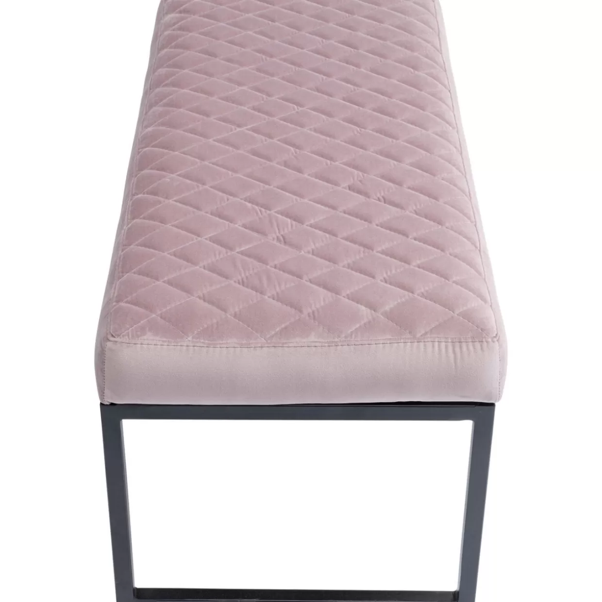 KARE Design - Panchina Elegante Smart Bicolore Rosa e Nero, Dimensioni 90x40 cm