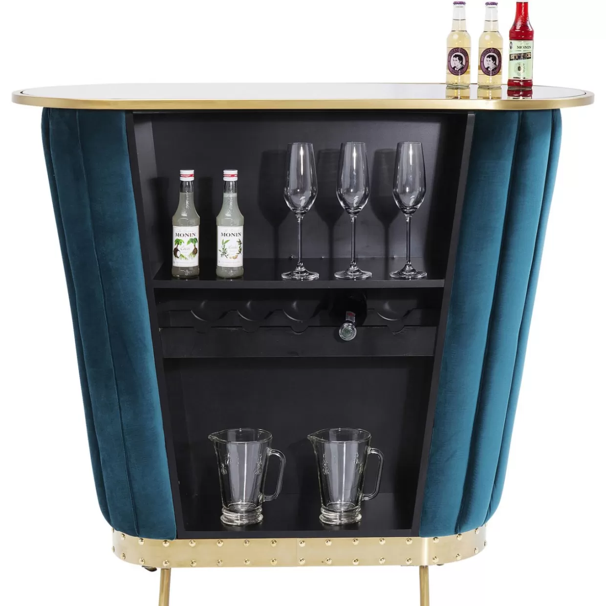 Bar Elegante per Aperitivi Dorati - Collezione Design KARE