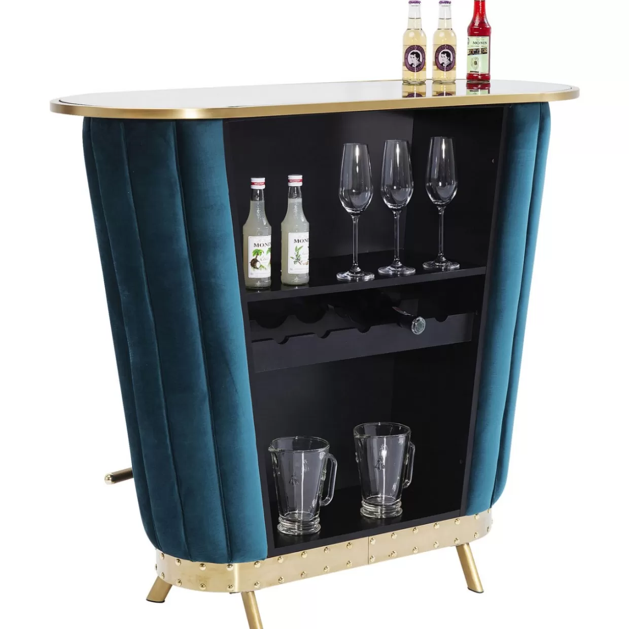 Bar Elegante per Aperitivi Dorati - Collezione Design KARE