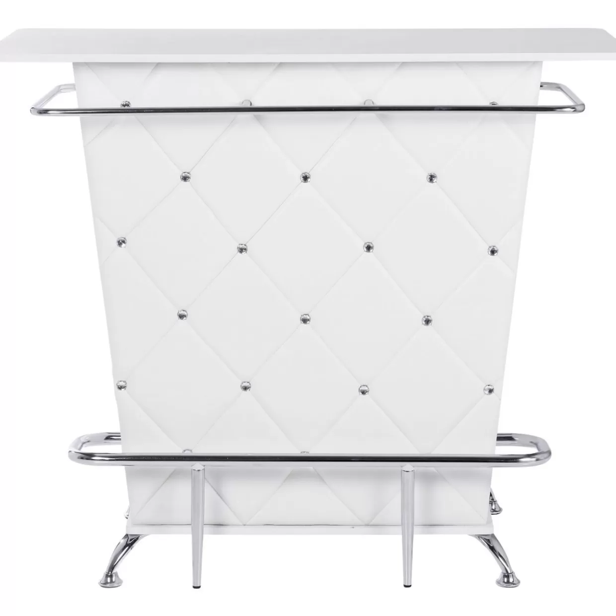 Carrello Bar Moderno KARE Design - Divina Rock in Bianco Lucido