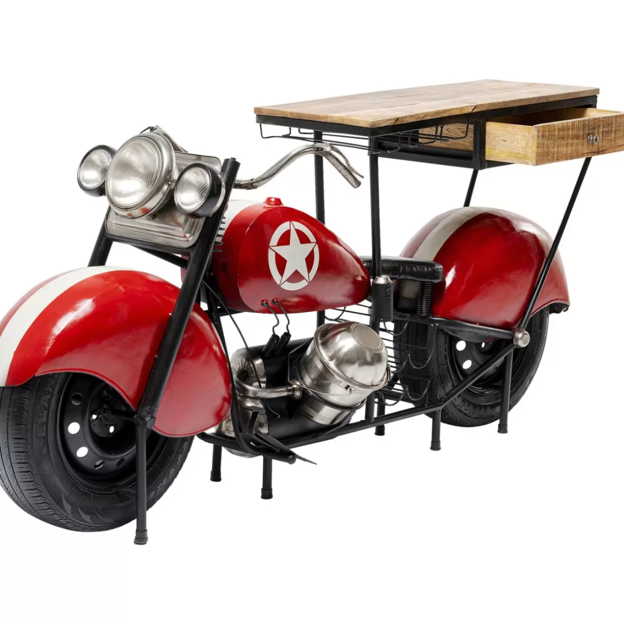 Lounge Iconico KARE - Bancone Bar con Design Futurista Stile Moto 

（：，