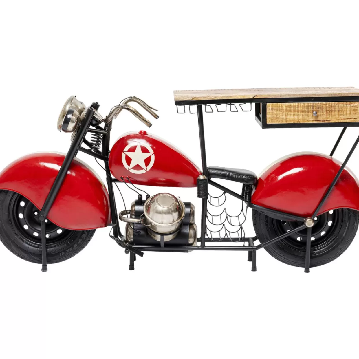 Lounge Iconico KARE - Bancone Bar con Design Futurista Stile Moto 

（：，