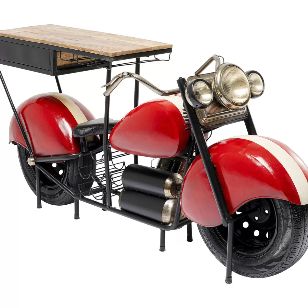 Lounge Iconico KARE - Bancone Bar con Design Futurista Stile Moto 

（：，
