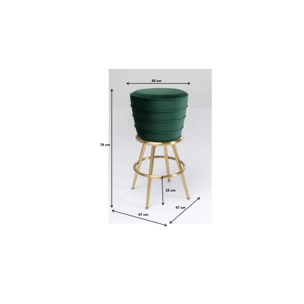 KARE Design - Panche Moderne e Sgabelli da Bar Eleganti in Stile Treviso, Tonalità Verde 

(Original: 