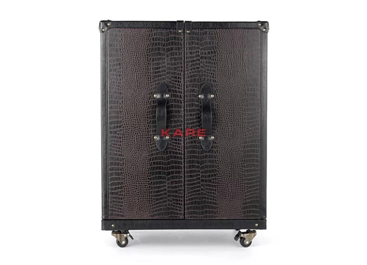 KARE Design - Credenza Bar Globetrotter con Stile Unico, Formato Medio per Appassionati di Viaggi

(