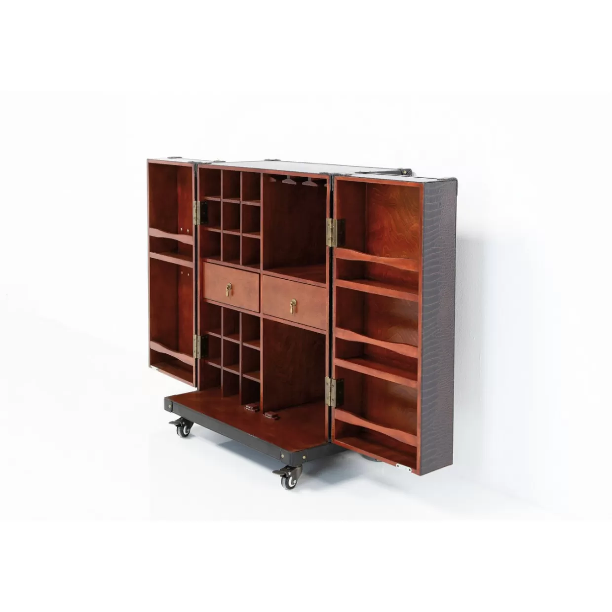 KARE Design - Credenza Bar Globetrotter con Stile Unico, Formato Medio per Appassionati di Viaggi

(