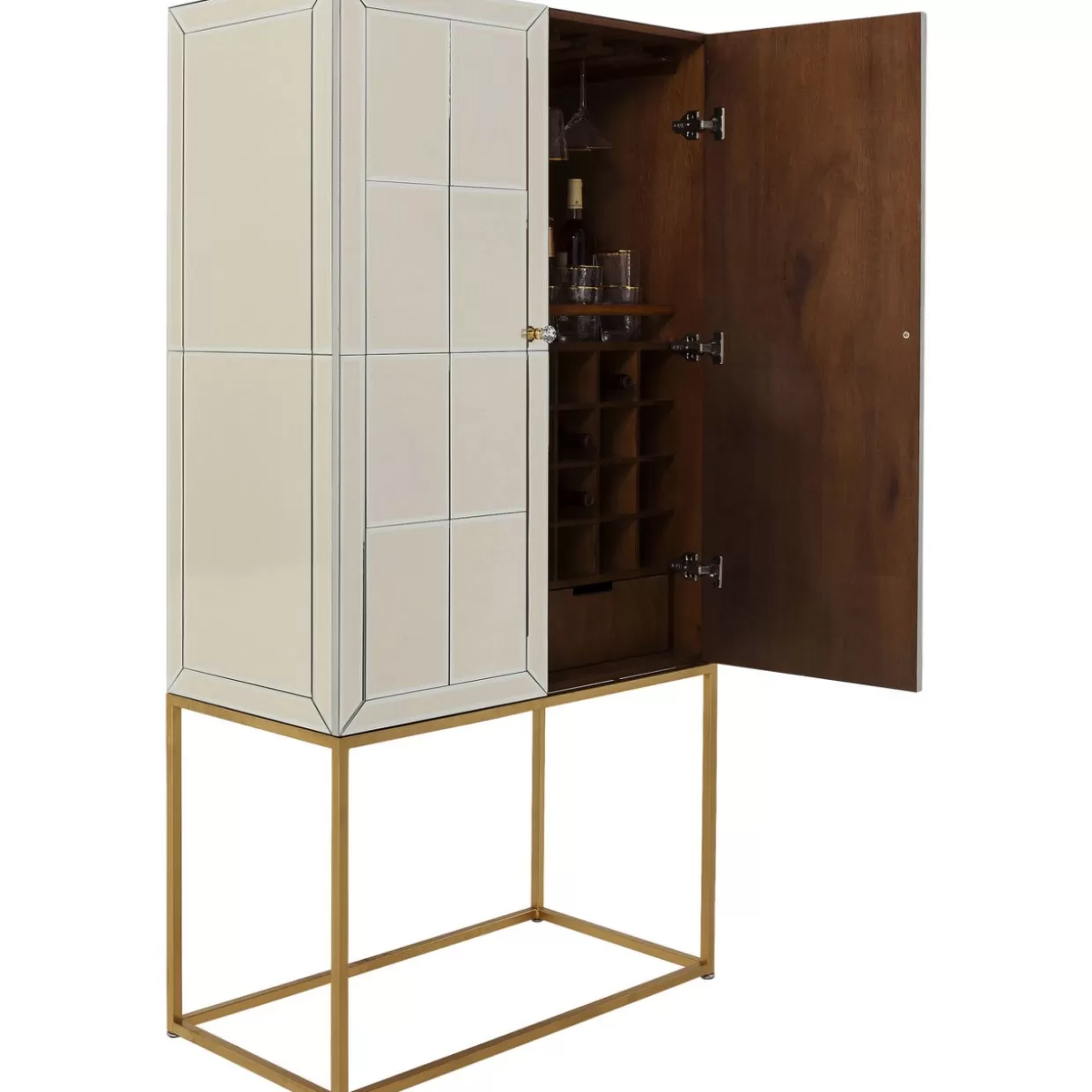 KARE Design Bar - Credenza Elegante in Tonalità Champagne con Rifiniture di Lusso