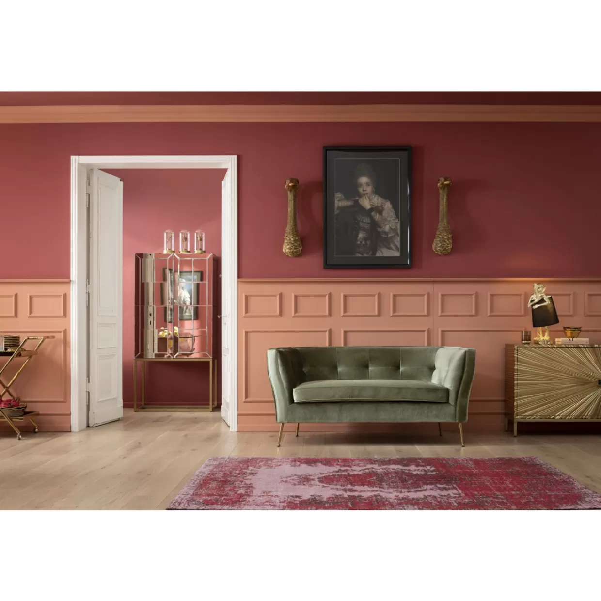 KARE Design Bar - Credenza Elegante in Tonalità Champagne con Rifiniture di Lusso