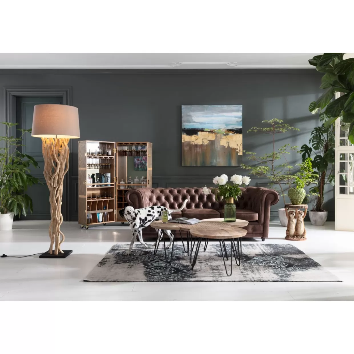 Credenza Bar Stile California con Ruote - Design Funzionale KARE