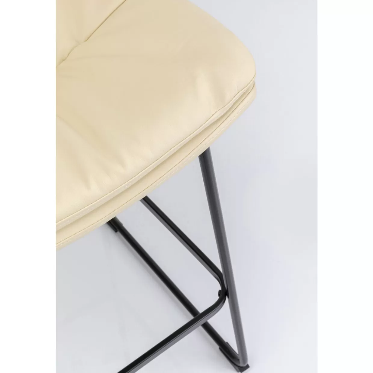 Sgabello bar Daria in crema 75cm - Panche moderne Design KARE per arredo contemporaneo