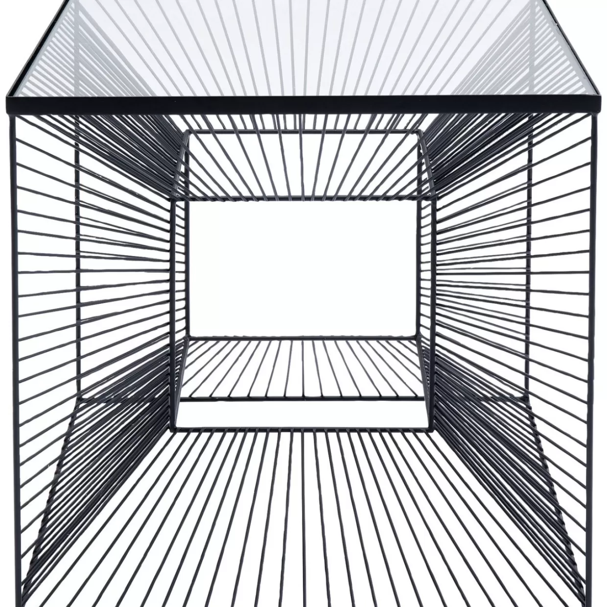 Tavolino Design Elegante KARE - Complemento d'Arredo Quadrato 45x45 cm per Soggiorno Moderno