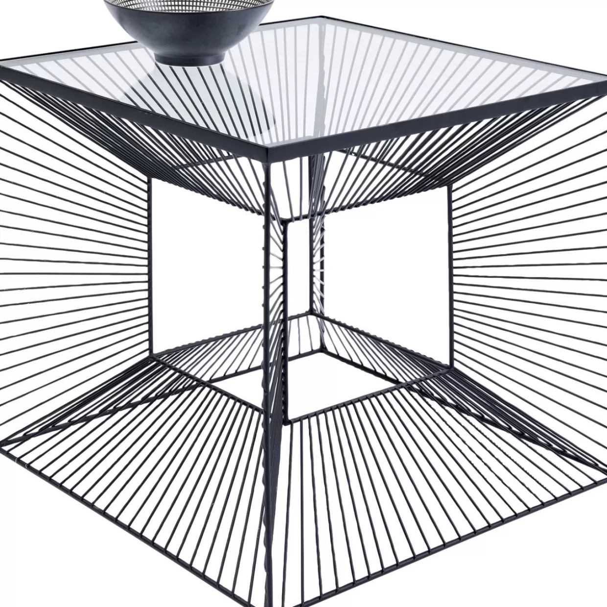 Tavolino Design Elegante KARE - Complemento d'Arredo Quadrato 45x45 cm per Soggiorno Moderno