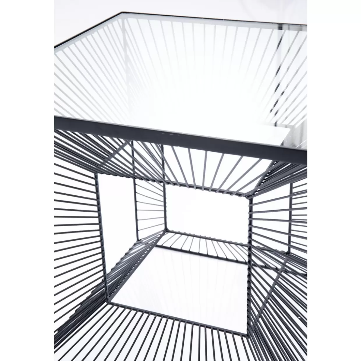 Tavolino Design Elegante KARE - Complemento d'Arredo Quadrato 45x45 cm per Soggiorno Moderno