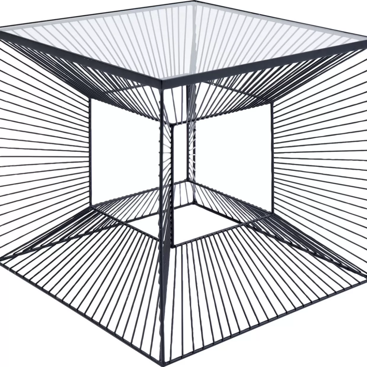 Tavolino Design Elegante KARE - Complemento d'Arredo Quadrato 45x45 cm per Soggiorno Moderno