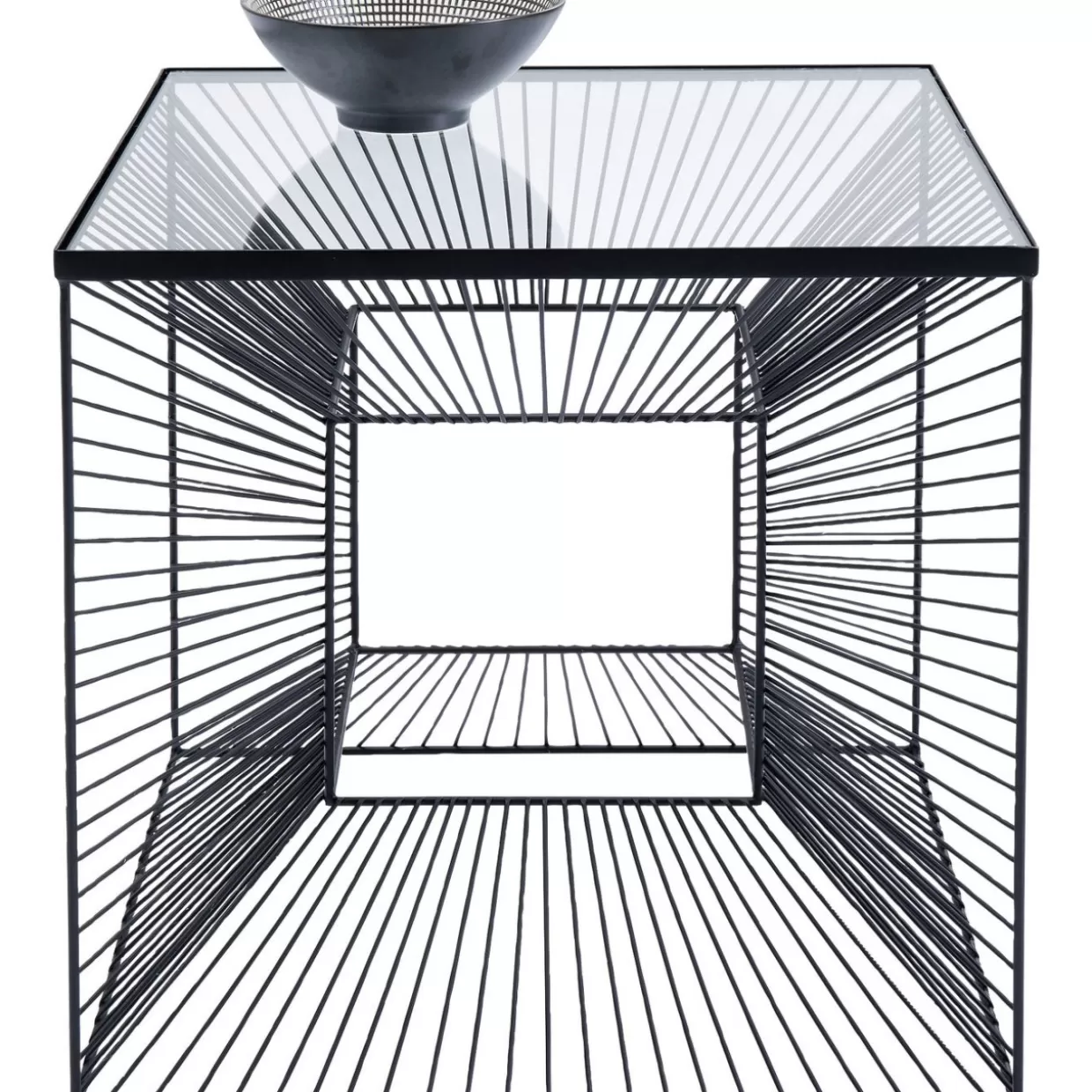 Tavolino Design Elegante KARE - Complemento d'Arredo Quadrato 45x45 cm per Soggiorno Moderno
