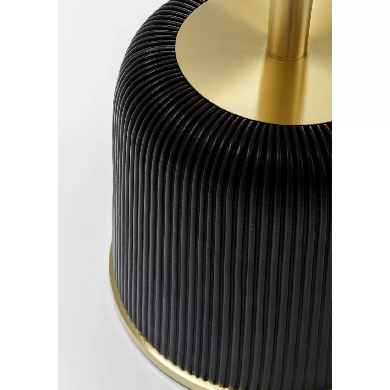 Tavolino design moderno KARE - Linea Endless Vegas, Nero opaco, Diametro 40 cm