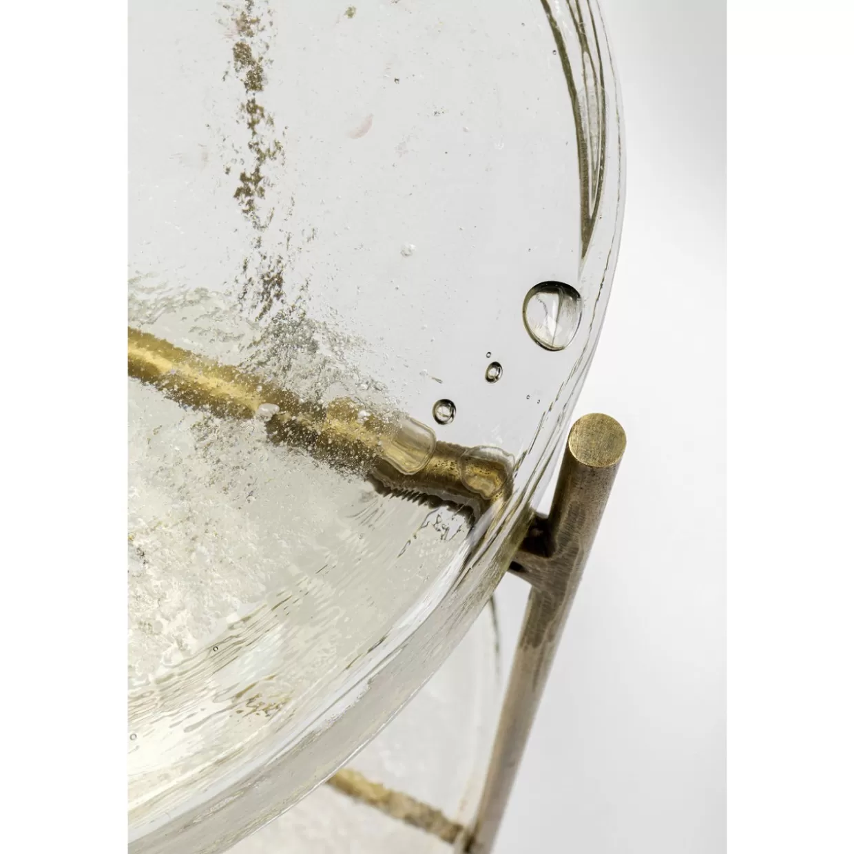 Design KARE · Tavolino Contemporaneo Ice Duale Ø30 cm con Effetto Cristallo - Complemento d'Arredo Moderno per Soggiorno
