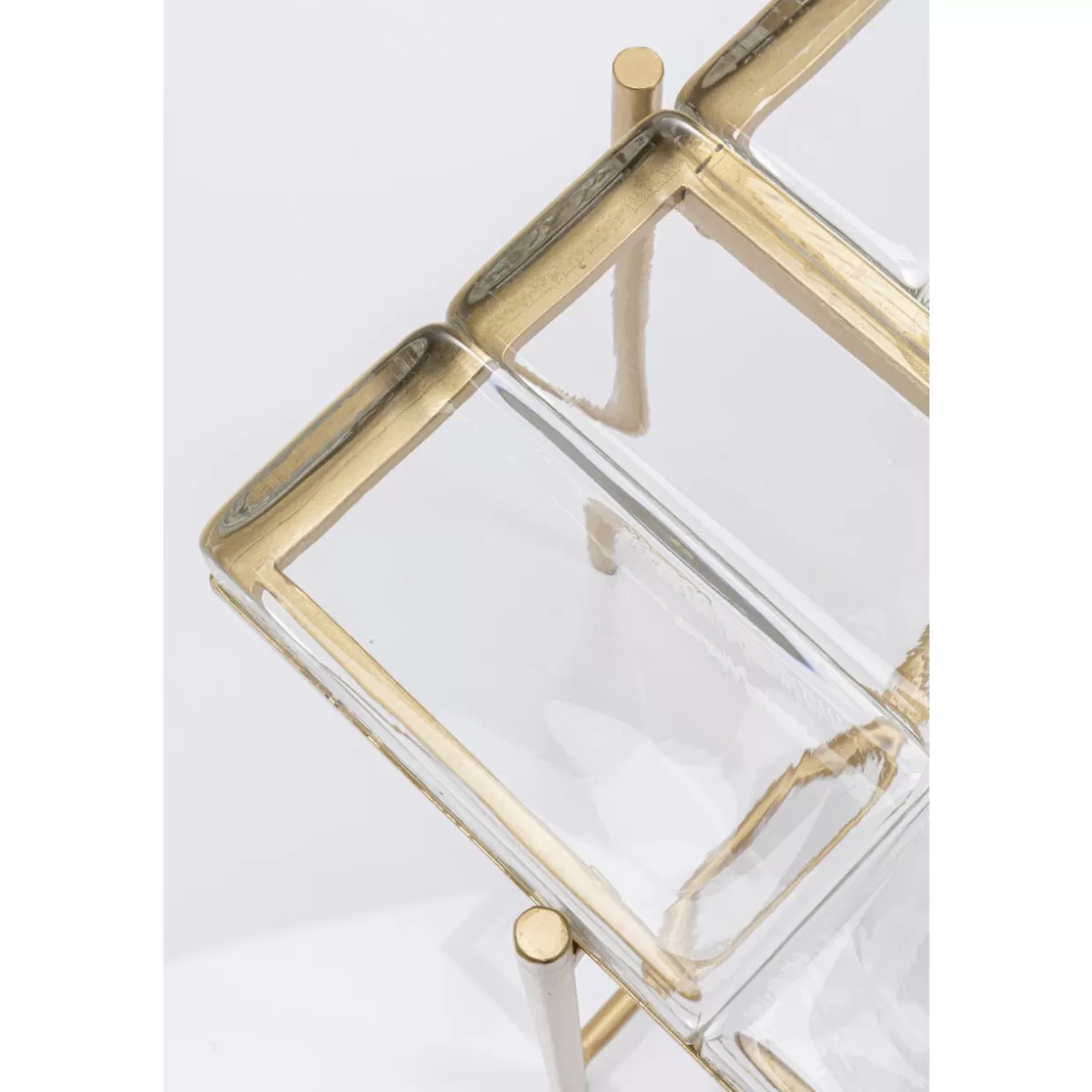 Tavolino moderno KARE Design in finitura oro Iceline, 43x33 cm - complemento d'arredo elegante per salotto