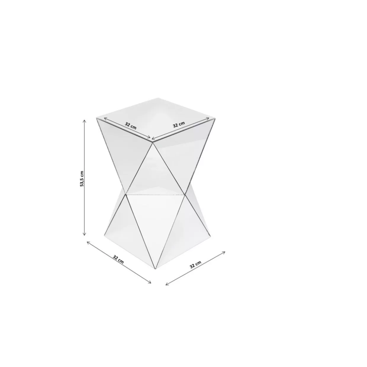 Tavolino Elegante con Design Triangolare | Collezione Esclusiva KARE