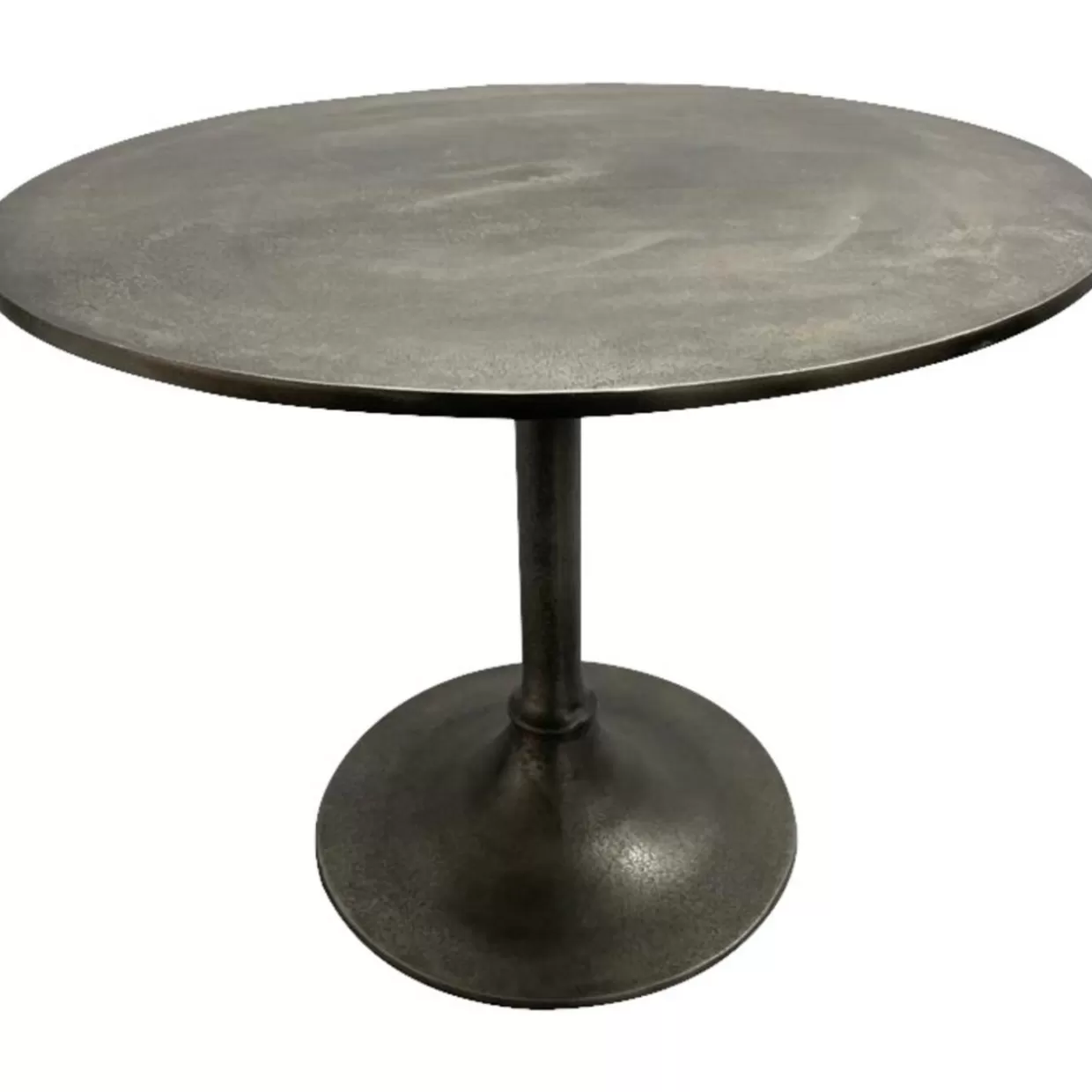 Tavolino KARE Design Stile Marocco in Finitura Argento - Diametro 61 cm per Soggiorno