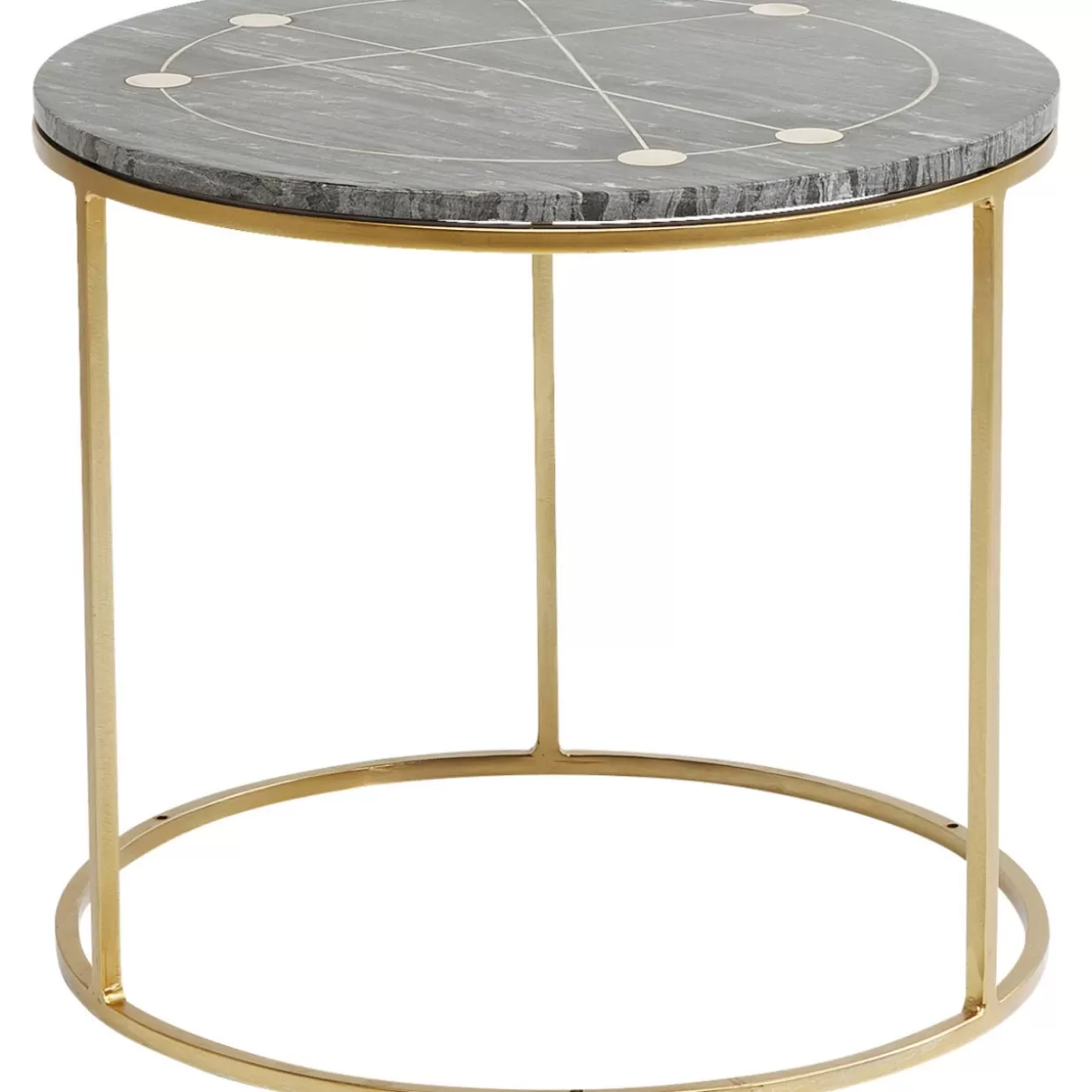 Tavolini Contemporanei Mystic Rotondo - Set da 2 con Design Elegante, Diametro 61 cm - KARE Collection