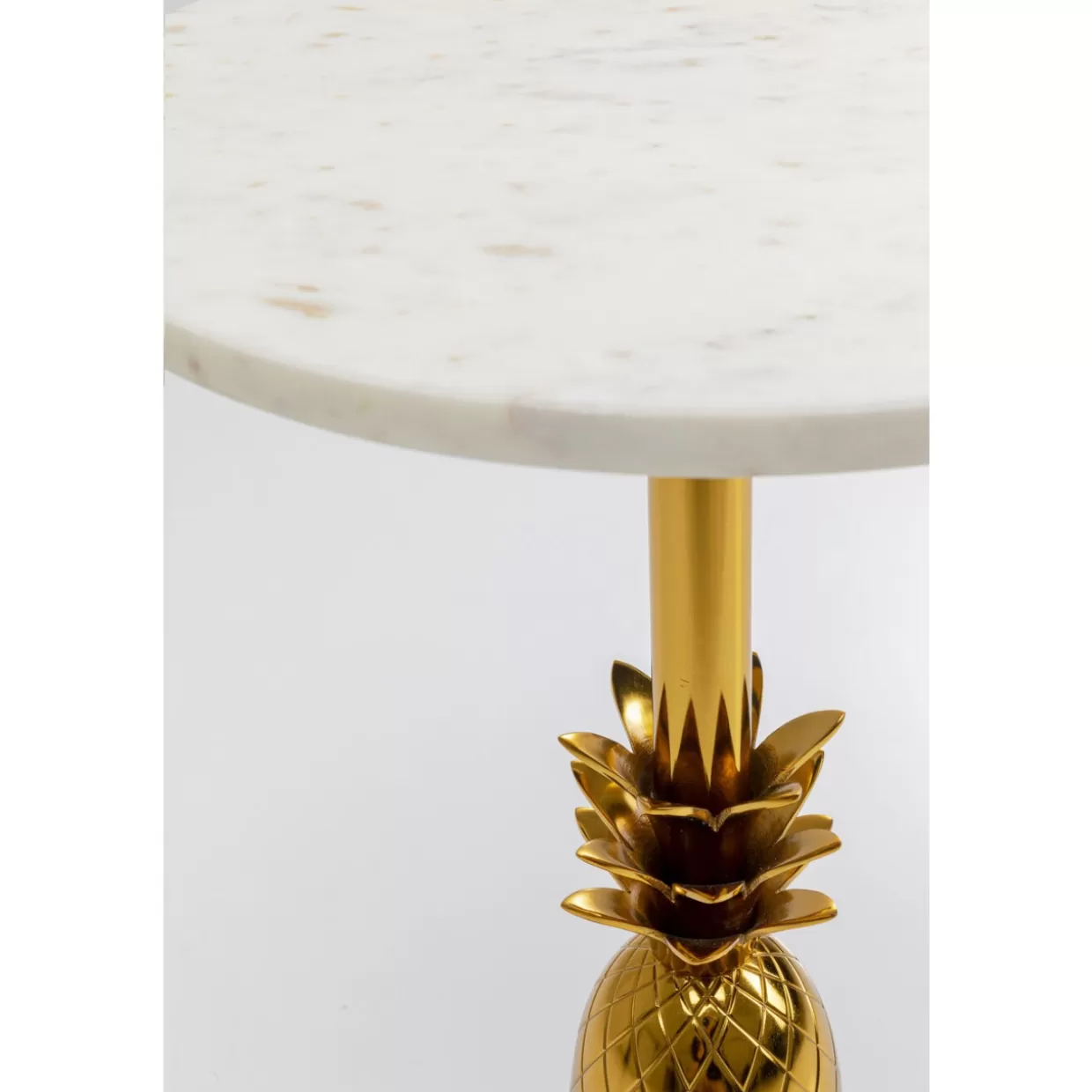 Tavolino Design KARE con Motivo Ananas - Diametro 36 cm, Accento Elegante per Interni Moderni