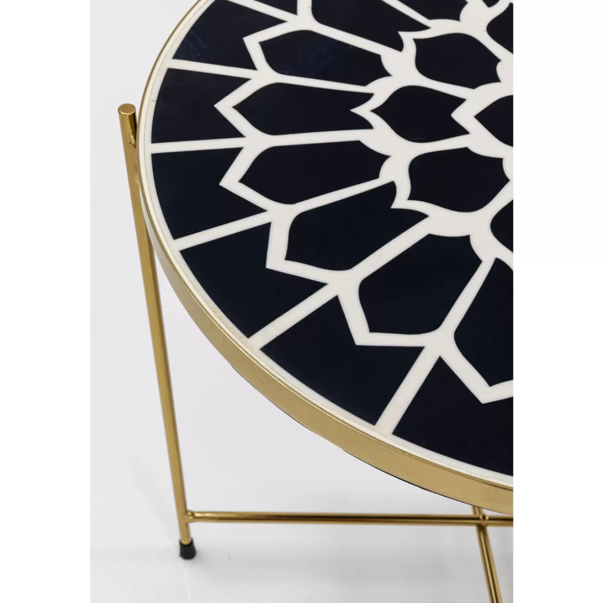KARE Design - Tavolini Moderni Priya Schwarz, Set da 2 per Soggiorno con Finitura Antracite 

(：，