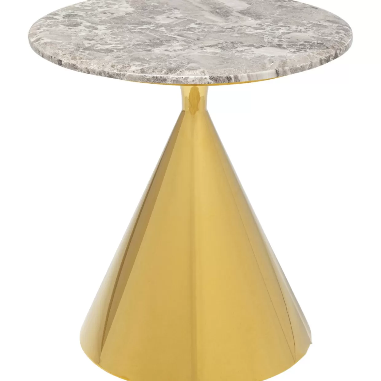 Tavolino Decorativo Rita in Oro Lucido – Design Esclusivo da KARE, Diametro 50 cm